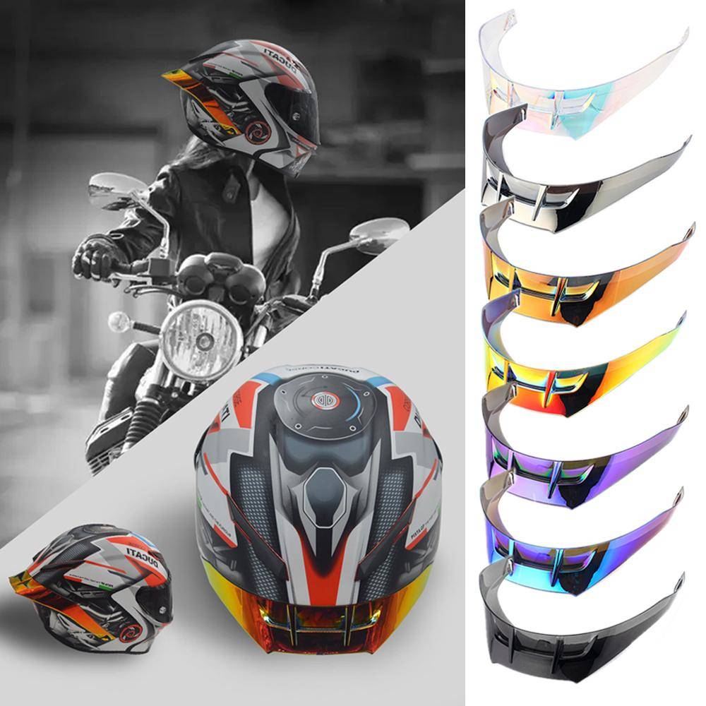 Motorcykelhjälm Spoiler Bakre Vinge Luftkanal Aerodynamisk Racing för AGV Pista/GP/Corsa/GPR Fäste