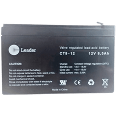 Kraftfuldt CT12-9 Blybatteri - 12V, 8,5Ah - Til Alarm, UPS Backup og Teknisk Udstyr