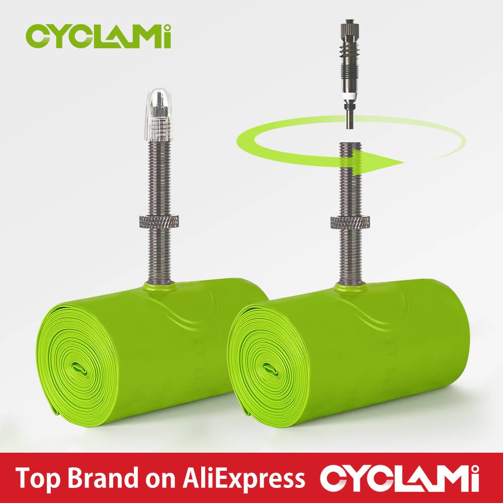 CYCLAMI Bike Inner Tube Ultralight TPU Hose Metal Presta Valve FV Removable Bike Accessories For Mountain 1.9 2.5 MTB 29 27.5 26