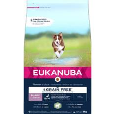 3 kg Eukanuba Puppy Small - medium breed kornfri med lam hvalpefoder 1 - 12 mdr