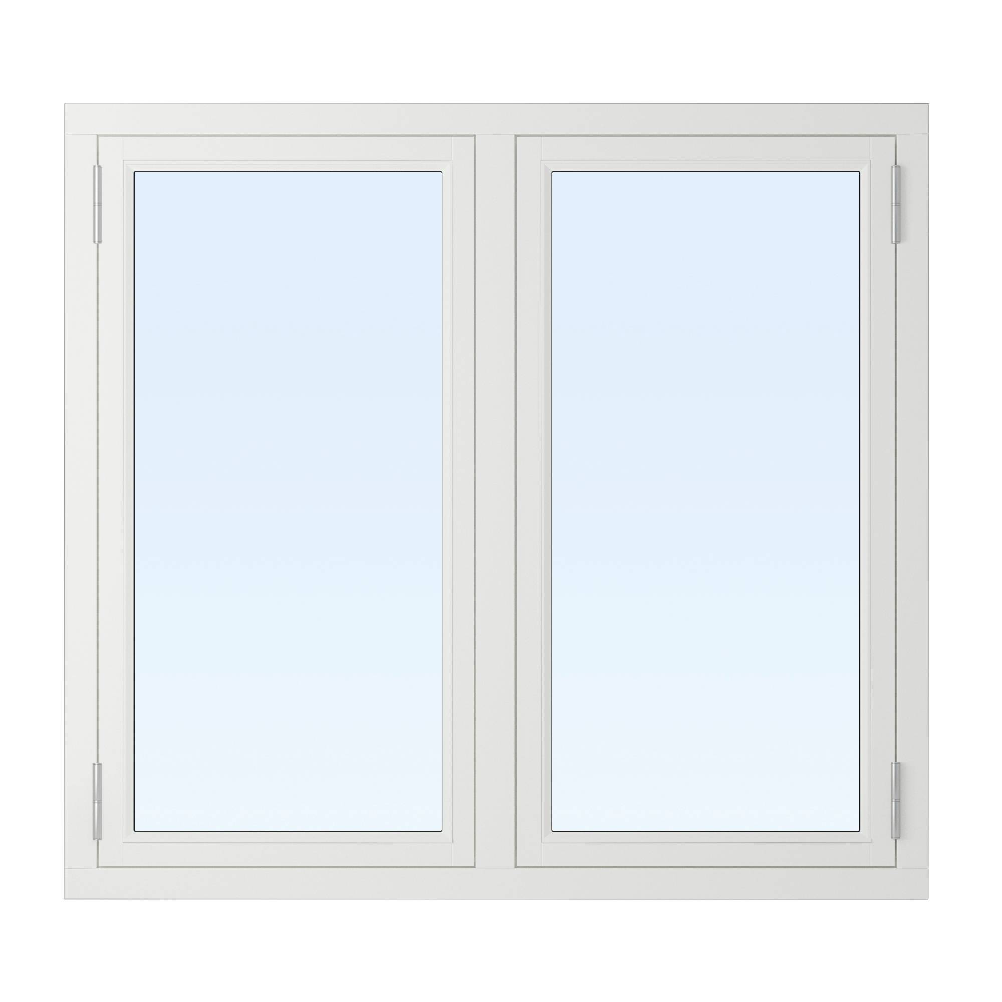 3-glasfönster i Trä - 2-luft - U-värde 1,1 9x12 Frostat glas Ingen spaltventil