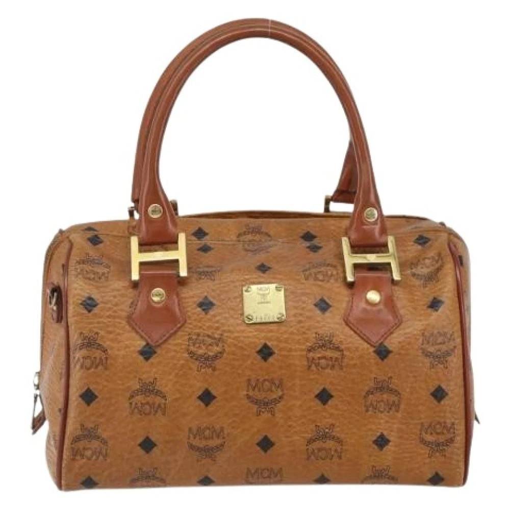 MCM Pre-owned Pre-owned Canvas Håndtaske - Vintage - Dame - Brun - ONE SIZE - Tyl