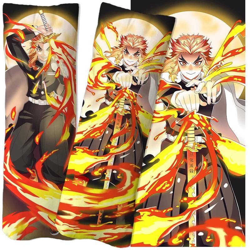 Anime Demon Slayer Agatsuma Zenitsu Dakimakura Örngott Kuddfodral Kroppskuddfodral Otaku Örngott beige
