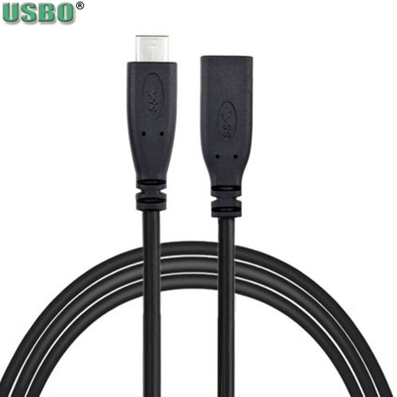 0.25m 0.5m 1m 2m hane usb 3.1 typ c till usb-c hona dataledningskabel hdmi dvi vga dp ns video förlängningssladd för macbook