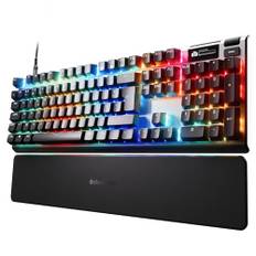 SteelSeries Apex Pro Gen 3 - HyperMagnetic Gaming-Tastatur - OmniPoint 3.0 Switches - anpassbares Ansprechverhalten - Rapid Trigger - Rapid Tap/SOCD - OLED - RGB - PBT-Keycaps - FR Layout AZERTY