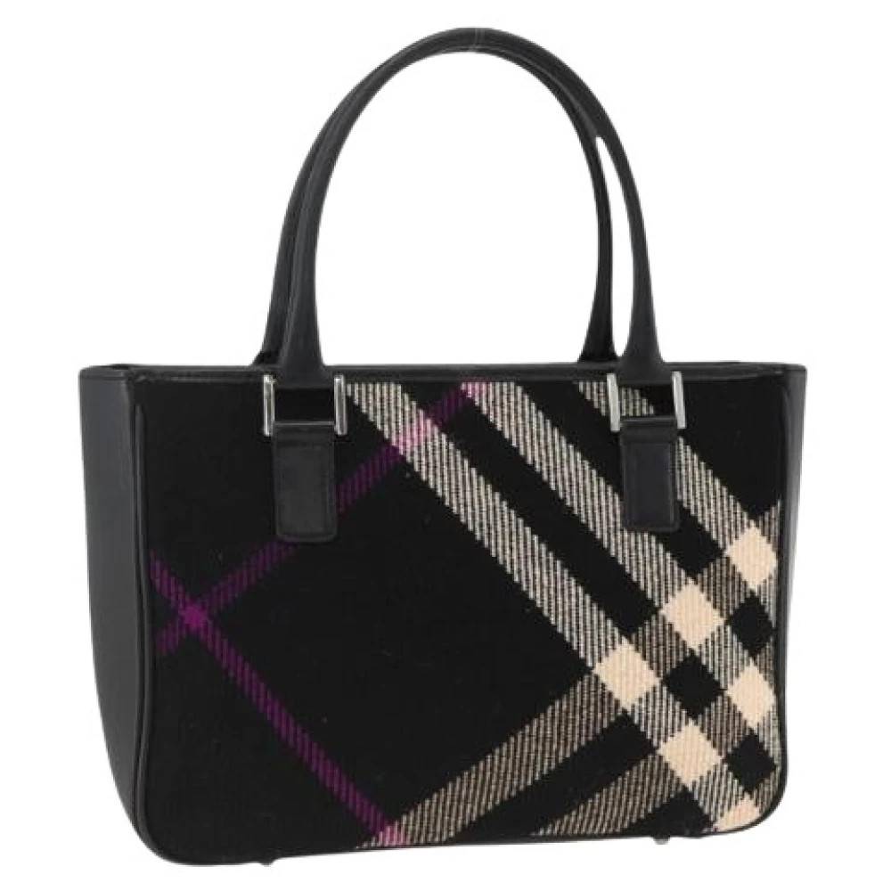 Burberry Vintage - Pre-owned Vintage Handväska i Ull Vintage - Dam - ONE Size - Läder