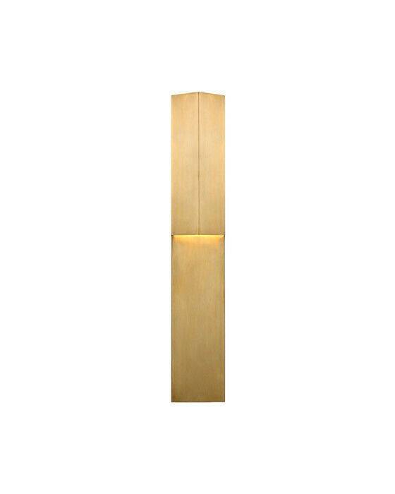 Visual Comfort Rega 30" Folded vägglampa mässing - Guld / Brun