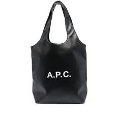 A.P.C. - Ninon totebag med logotyp - unisex - polyester/polyuretan/bomull - one size - Svart