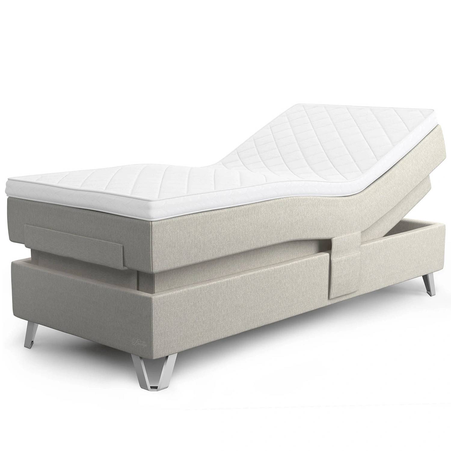 Prestige Aqtive II ställbar säng - 120x210 cm - Färgval/Beige/Grå/Ljusgrå/Mörkgrå/Mörkblå