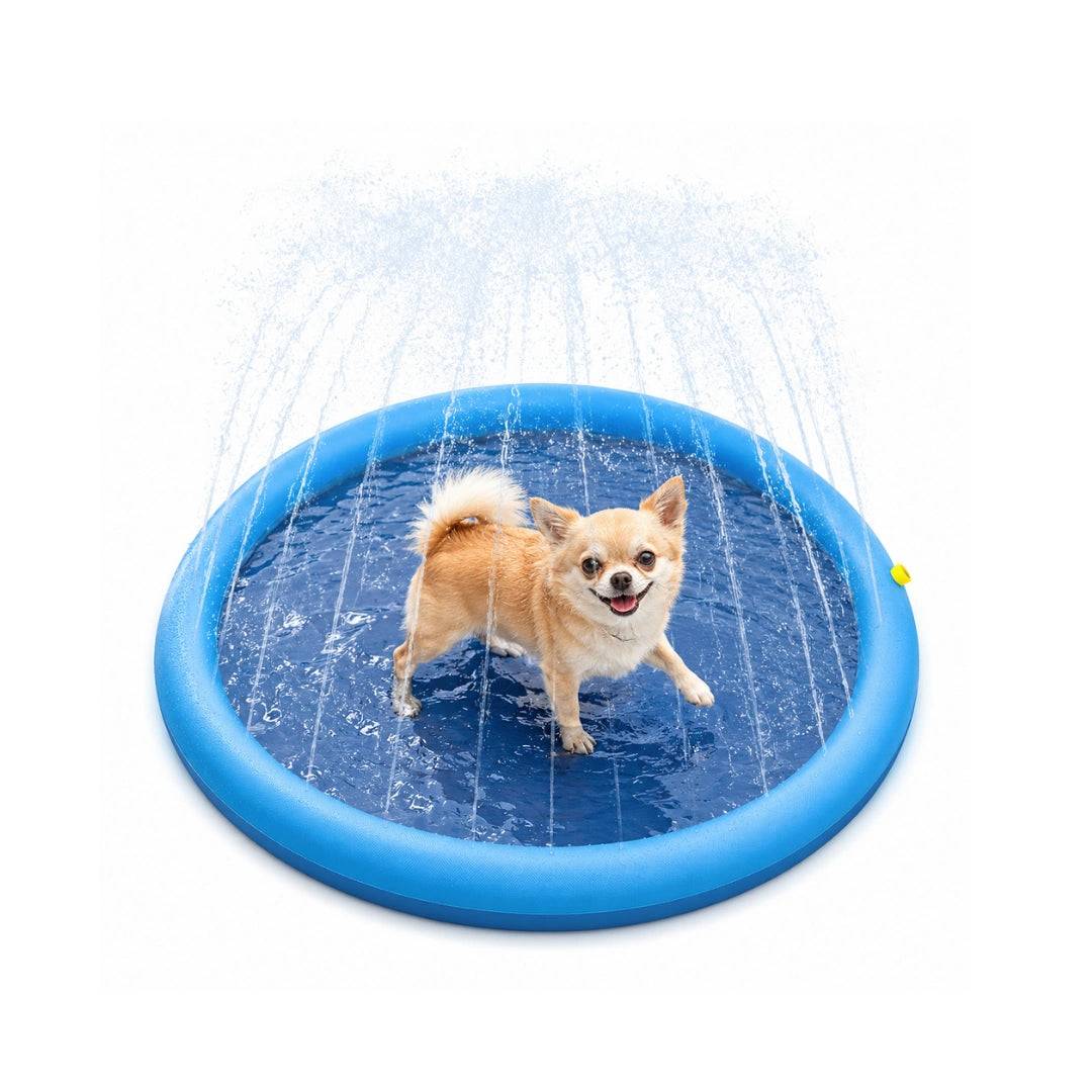 Pawsplash Sprinklermatta & Fontänmatta Hund | Djurslottet Blå / 100cm