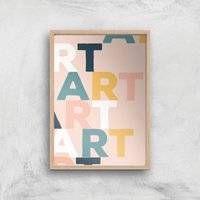 Art Giclée Art Print - A4 - Wooden Frame