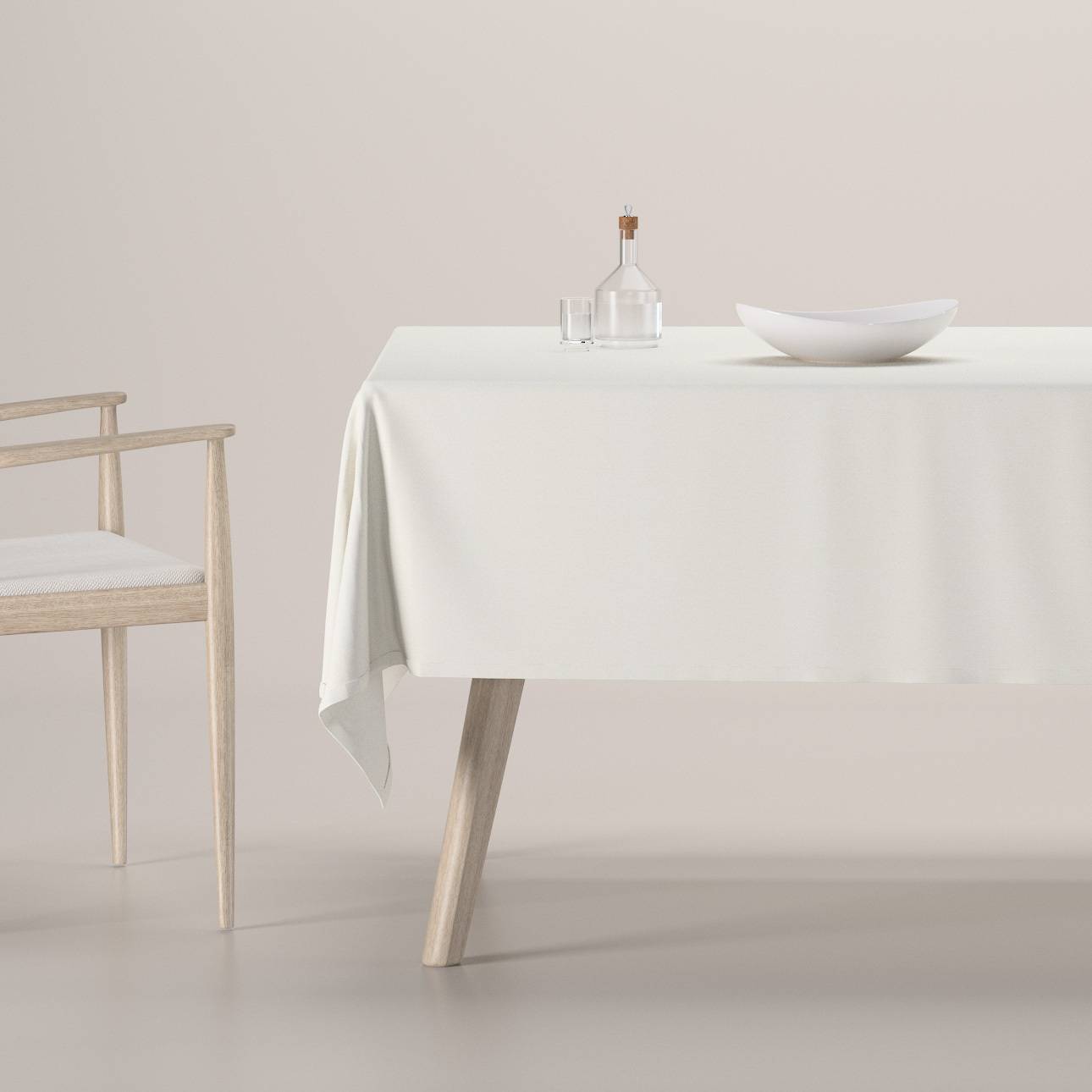 Rektangulære borddug, Naturhvid, Spotless Dining