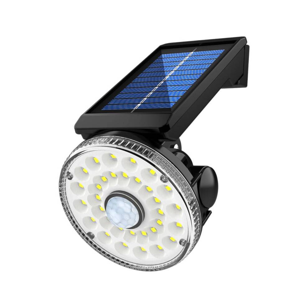 32 LED'er solcelledrevet væglampe, bevægelsessensor, sikkerhedslampe, IP65 vandtæt, SMD2835 450 lm, til have, garage, port, gade