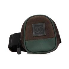 Chanel Vintage, Pre-owned, Dam, ONE Size, Nylon, Förägda Chanel Bältesväska Canvas