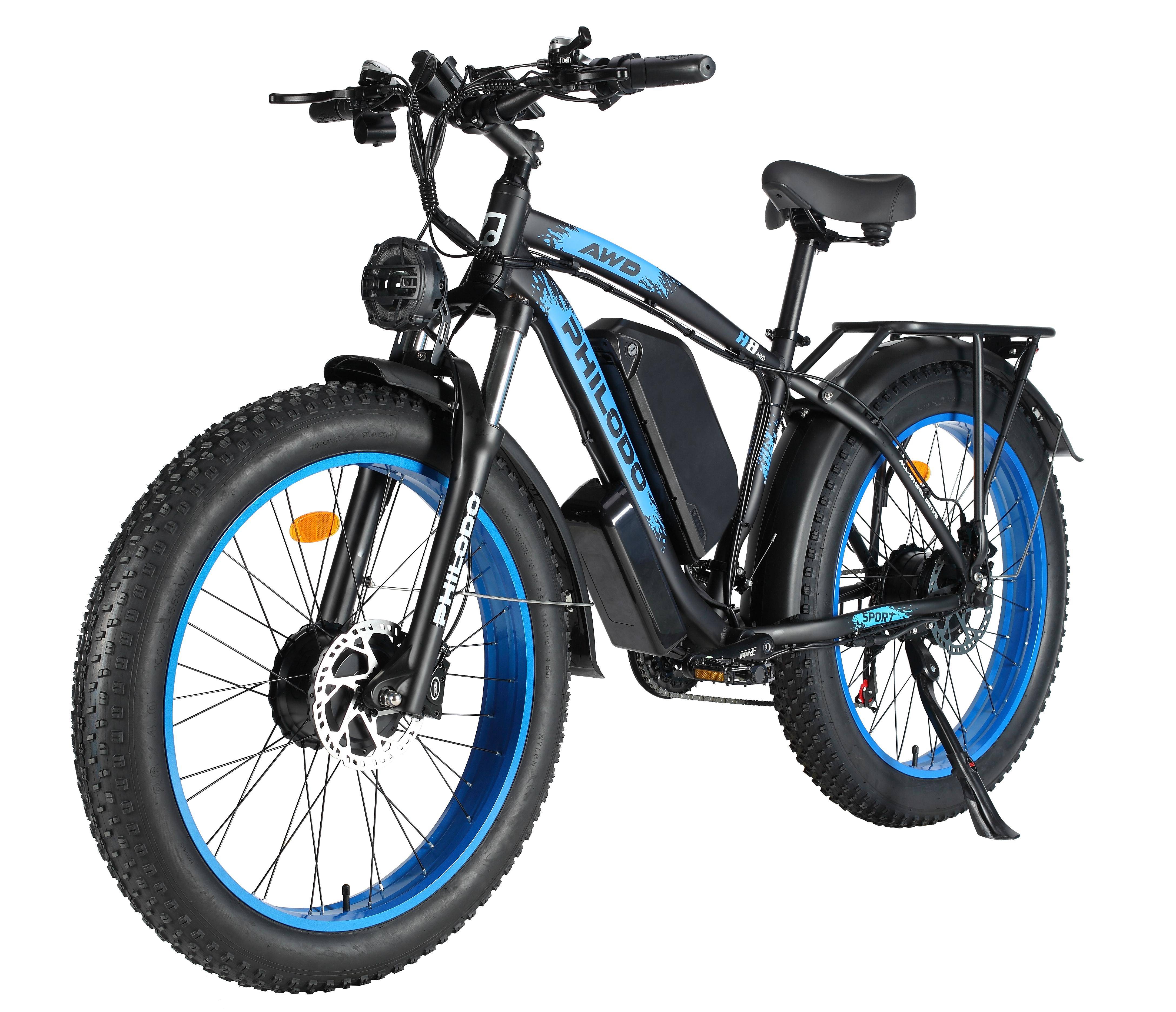 PHILODO H8 Elcykel för vuxna 48V26AH UltraLarge Capacity Battery Elcykel med lång körsträcka, perfekt för långdistanspendling och utomhusäventyr