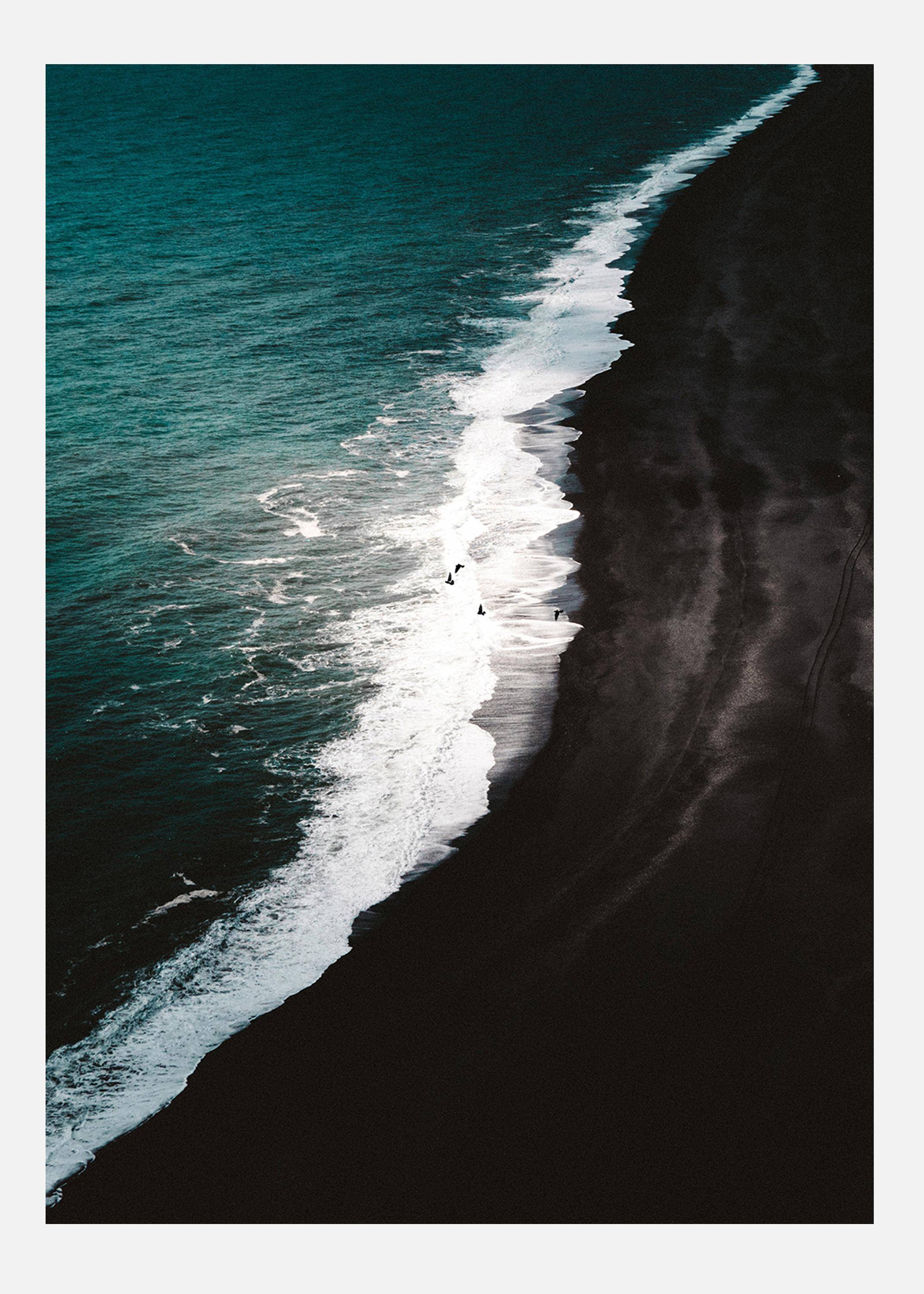 Black Beach Canvastavla (70x100 cm)