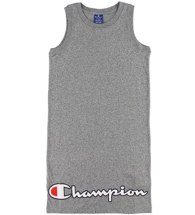 Champion Fashion Kjole - Gråmeleret m. Logo - Champion - 14-16 år (164-176) - Kjole