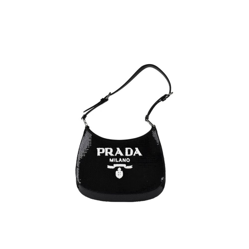 Prada Vintage Pre-owned Cleo taske - Vintage - Dame - Sort - ONE SIZE - Uld