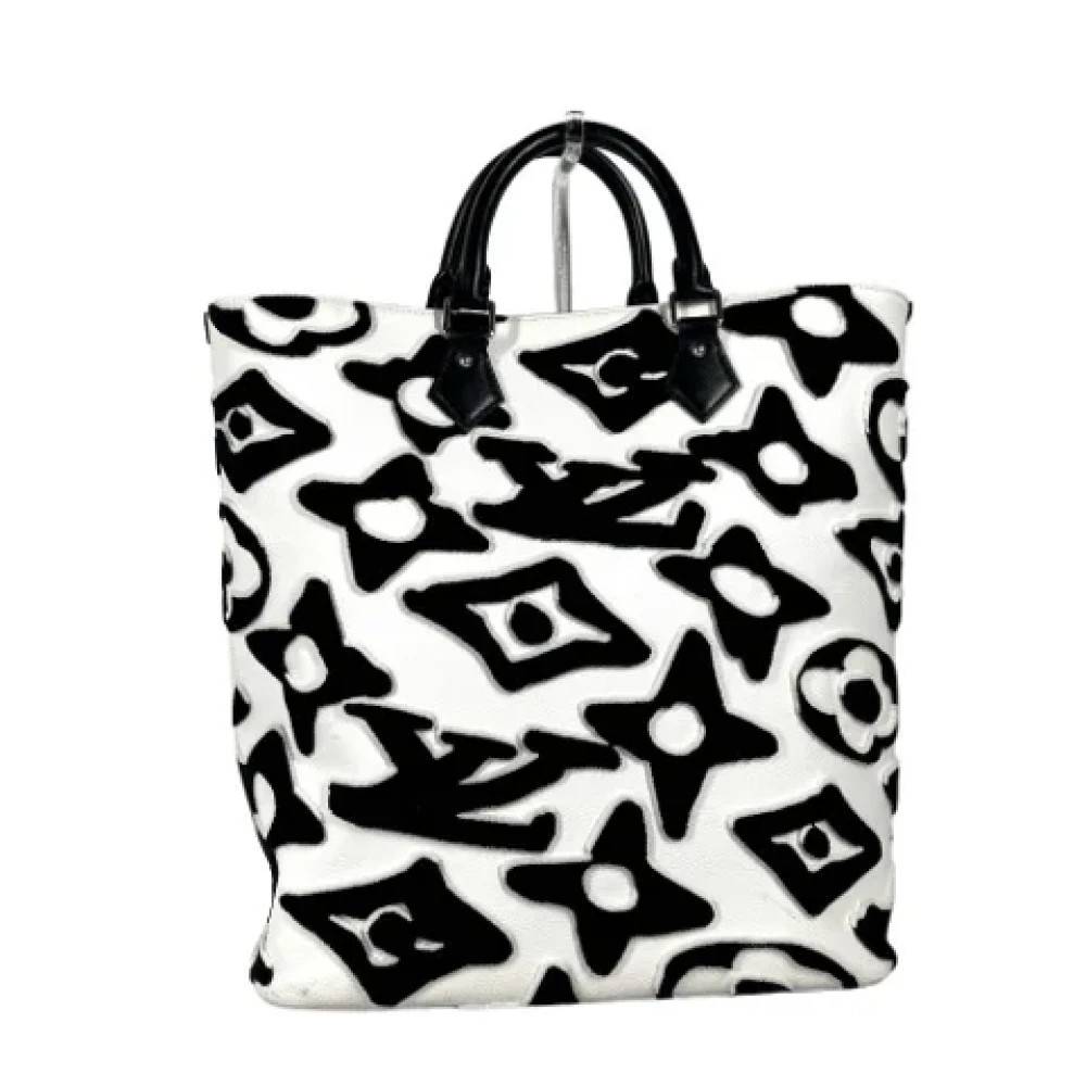 Louis Vuitton Vintage Pre-owned Vintage Canvas Tote Bag - Vintage - Dame - Hvid - ONE SIZE - Uld