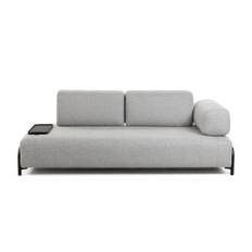 Sofa C.O - 3-personers, med bakke, Farve Grey, Design Small Tray