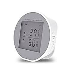 Tuya WiFi Temperature Humidity Sensor Intelligent Hygrothermograph Meter with High and Low Temperature Alarm Function Compatible with Alexa and Google Home JIANNI