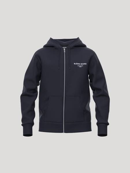 Björn Borg Borg Essential 1 Zip Hoodie Marinblå, 122-128