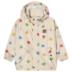 Kuling Edinburgh Regnjacka Rainbow Hearts 122/128 cm  Vit  122/128 cm  Unisex