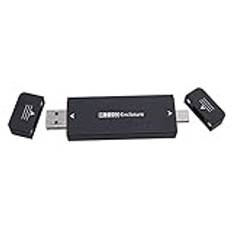 Herxermeny M.2 SSD-Enclosure USB 3.1 Type C Enclosure External Hard Drive Enclosure Case för 2230 2242 för/Linux