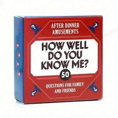 Mini Fun Trivia Game Box - &#34;Hur väl känner du mig?&#34; - Familj/vänner Party-spelkort, brädspel, kortspel - Multifärgad