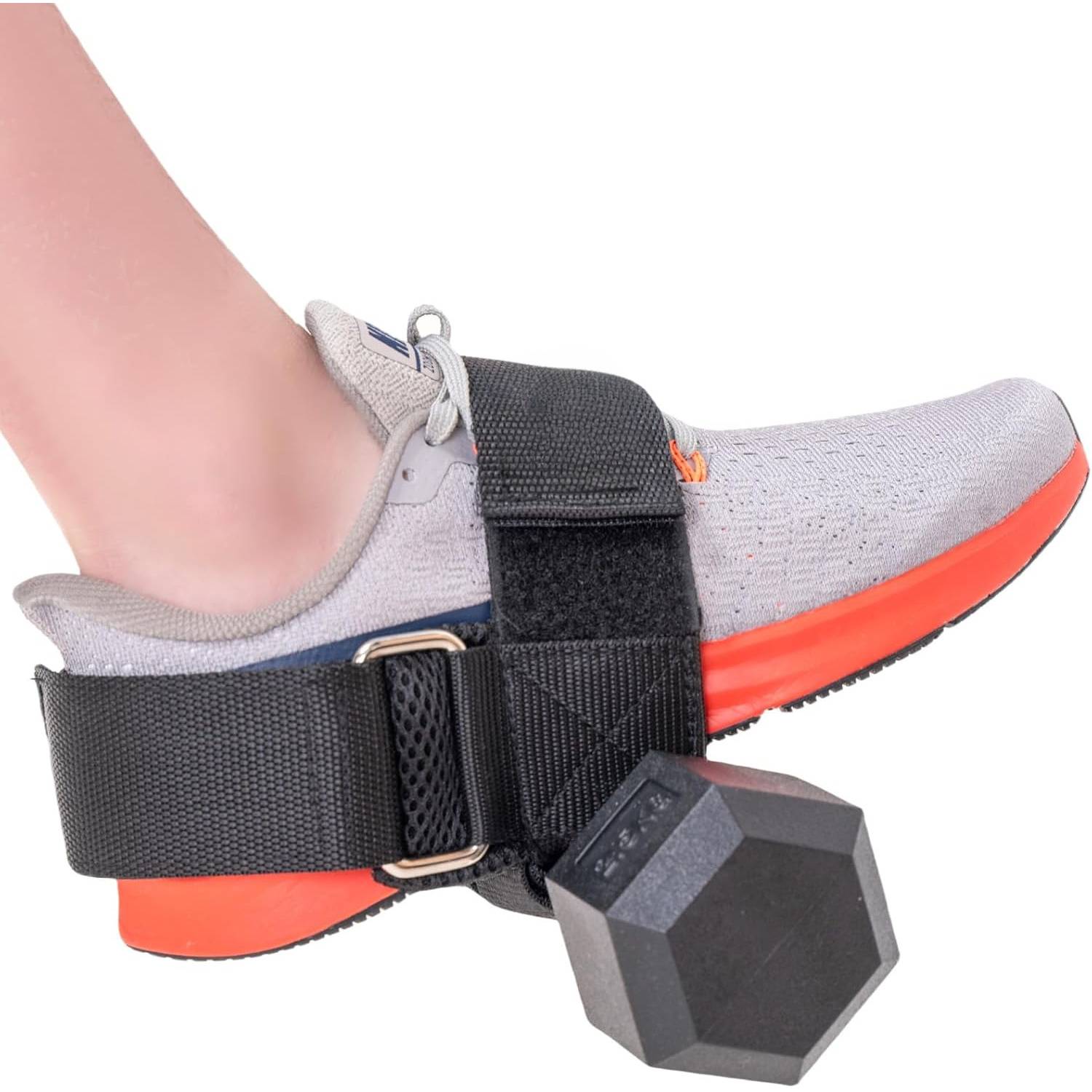 2pcs Set/1pc Set Dumbbell Foot Attachment Trainer Strap, Adjustable Weight Ankle Weightlifting Strap, Ankle Protection Strap, Ankle Joint Lifting Dumbbell Strap