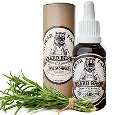 Mr Bear Family Skäggolja för Män Skäggvård med Sandelträ och Lavendel Naturlig Näringsrik Återfuktande Olja med Jojoba och Arganolja Mjukgörande Hårprodukt för Torrt Skägg Hår, Beard Brew Oil Wilderness 30 ml