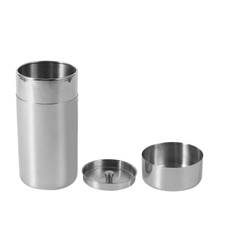 Stainless Steel Tea Tins Canister Home Kitchen Canisters for Tea Coffee Sugar Storage(L) Small