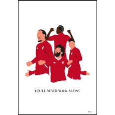 You Will Never Walk Alone-Liverpool Players Plakat (50x70 cm)