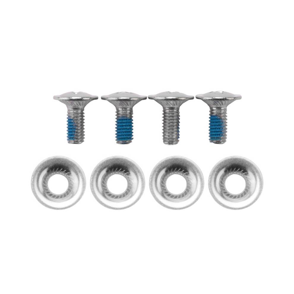 Snowboard Binding Screw Set Include 4 Pieces Snowboard Mounting Screws and 4 Pieces Snowboarding Screw Washers