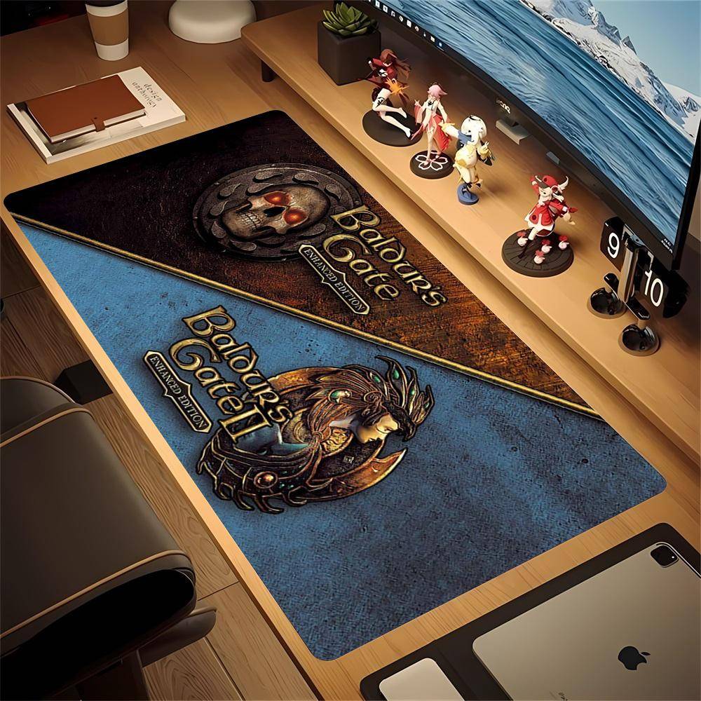 Baldurs Gate 3 Spelmusmatta Stor Halkfri Gummiskrivbordsmatta För PC-tangentbord Datorspel