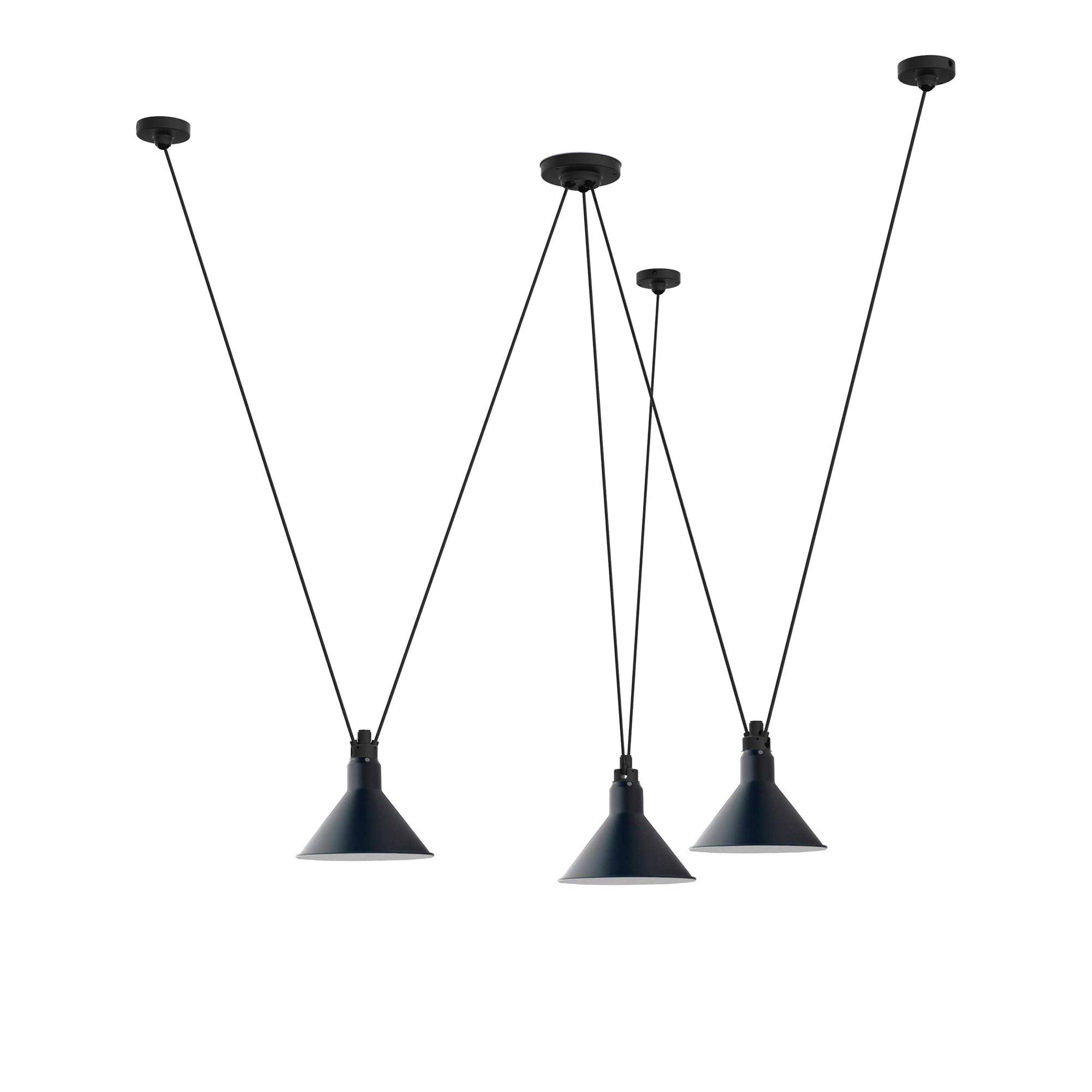DCWéditions - Les Acrobates De Gras 325 L Conic Blue - Pendellampor - Bernard-Albin Gras - Blå