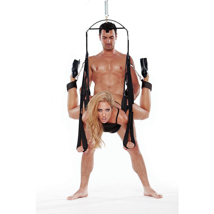 Whipsmart Bondage Pleasure Swing - Svart