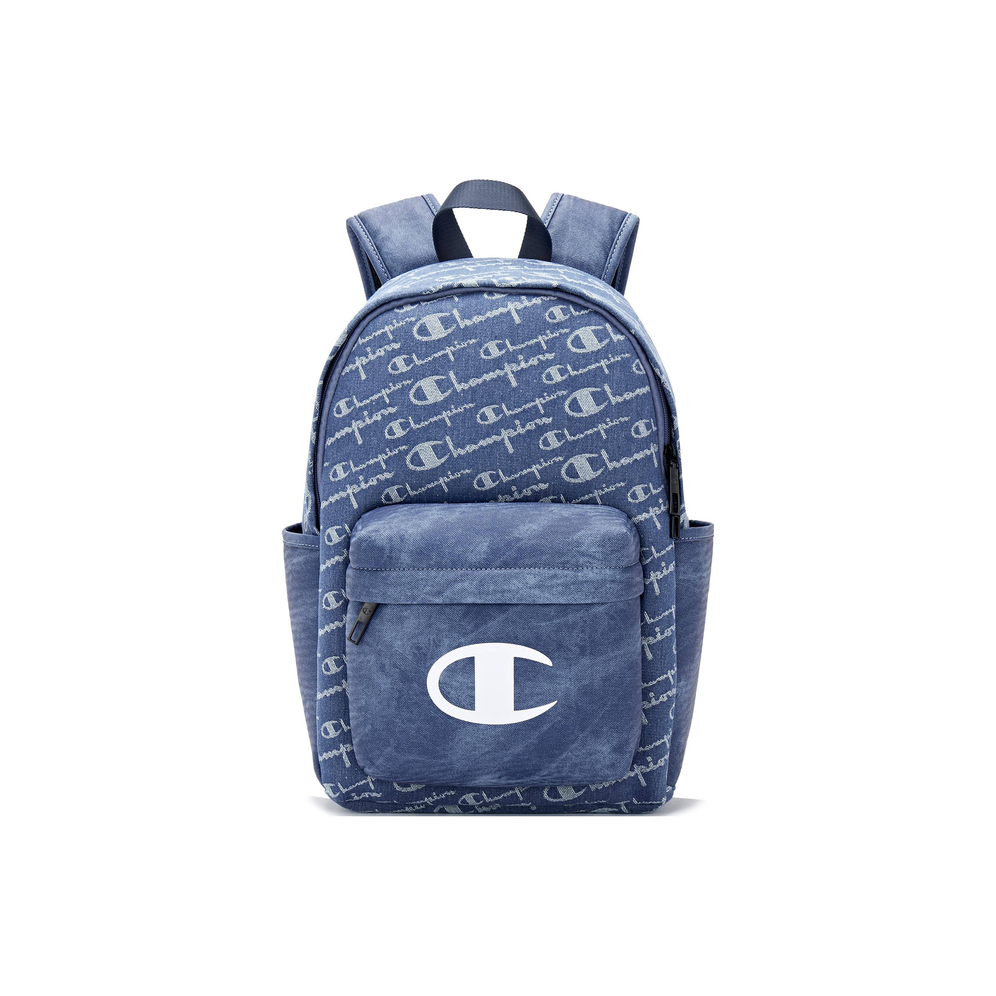 Champion Versatile Fabric Backpack Unisex Backpacks Dark-Blue Black U3CACPU04 Black