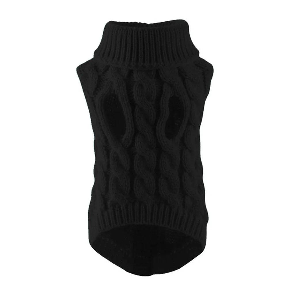 Knitted Pet Sweater for Cats & Small Dogs — 7 Colours, XS–XL - Black / M-suit 2-3kg / SP (M-suit 2-3kg)
