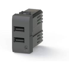 Ecost customer return 4Box, USB 2.4 USB Wall Socket 2.4 Amp Compatible with Bticino Livinlight Anth