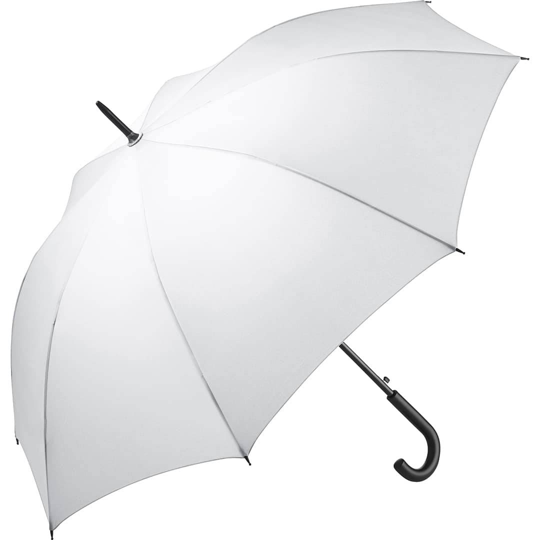 Hvid golfparaply – stor 122 cm paraply i klassisk hvid Sort