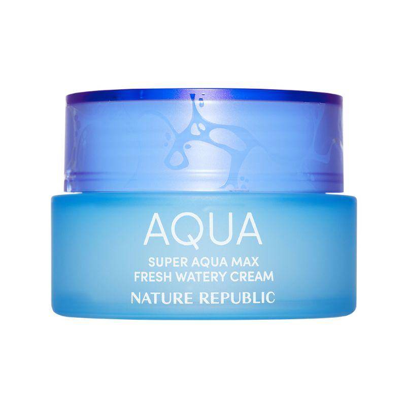 Nature Republic Super Aqua Max Fresh Watery Cream Oljefri Återfuktande Kräm för Fet Hud 80ml
