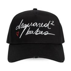 Dsquared2, Tilbehør, Dame, Sort, ONE SIZE, Bomuld, Be Icon Baseball Cap