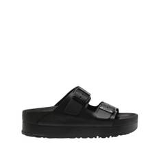 Birkenstock, Skor, Dam, Svart, 40 EU, Läder, Svarta Plattforms Sandaler Papillio Samarbet