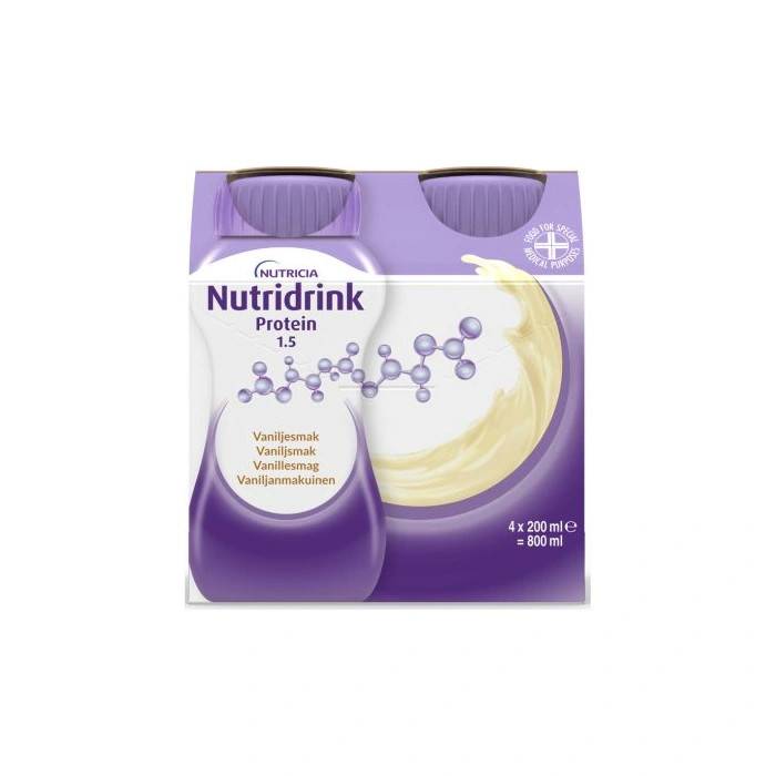 Nutridrink Protein Vanilje - 4 x 200 ml