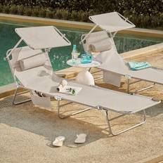 Terrassstol och gungstol - Beige