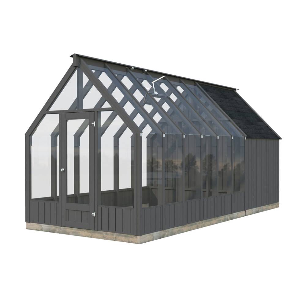 VÄXTHUS PALMAKO EMILIA 8,2+4 M² BASALTGRÅ