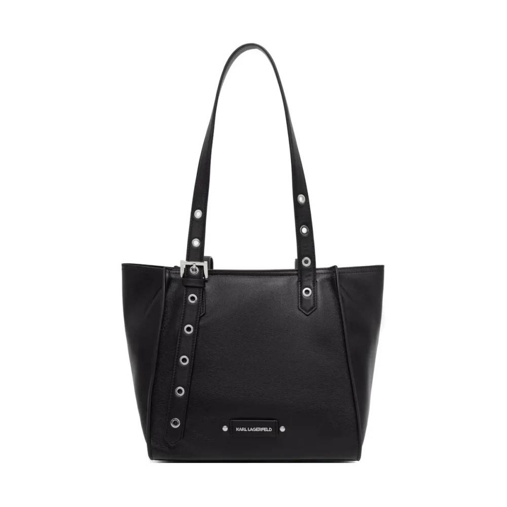 Karl Lagerfeld Tote Eyelets M - Tasker - Dame - Sort - ONE SIZE -
