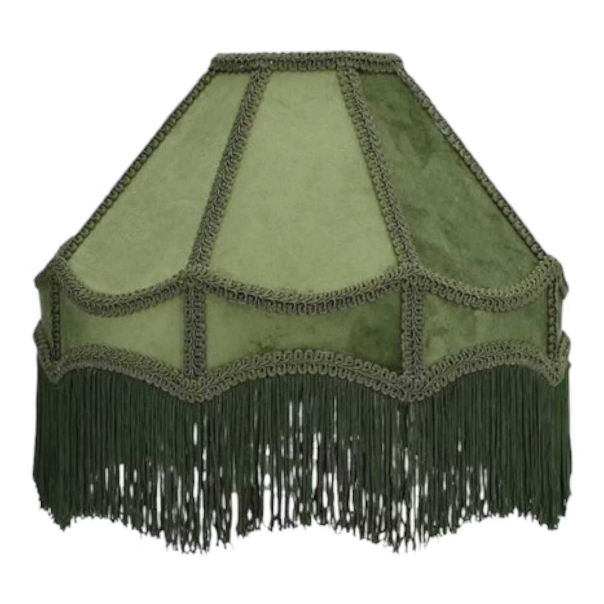 Lampskärm Frans Sammet Grön Ø30 cm