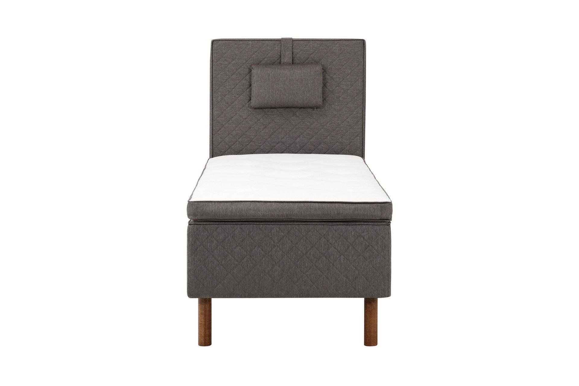 Sundborn Ramsäng 80x200 - Grå Enkelsäng Tyg